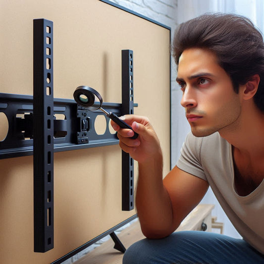 VESA Brackets behind the TV
