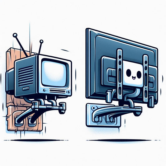 The 2 sizes of the Condomounts Full motion Indoor Pillar TV Mount