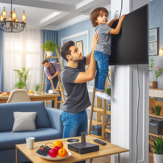 How to mount TV on pillar?