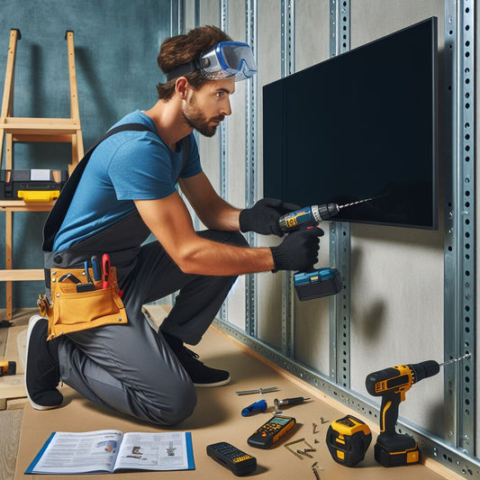 How do you wall mount a TV with metal studs?