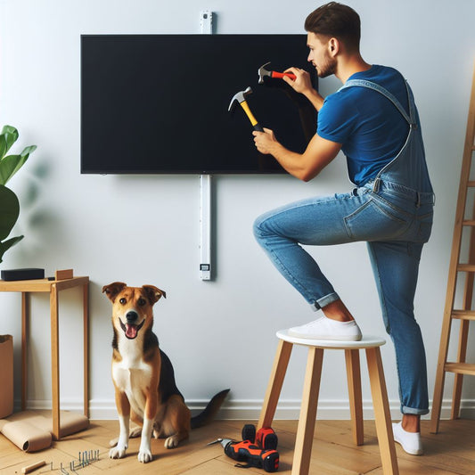 Is it possible to secure a TV mount onto a wall using nails?