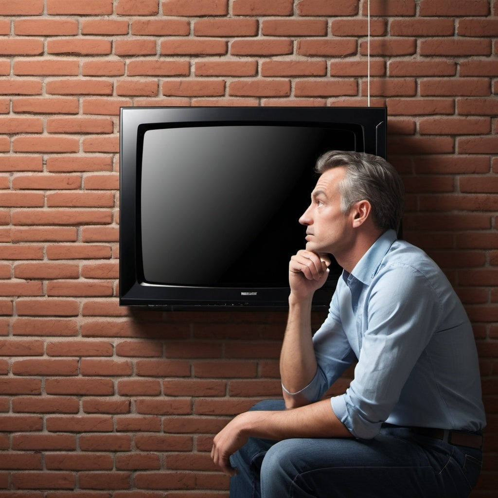 How do I hang a TV on a brick wall without drilling?