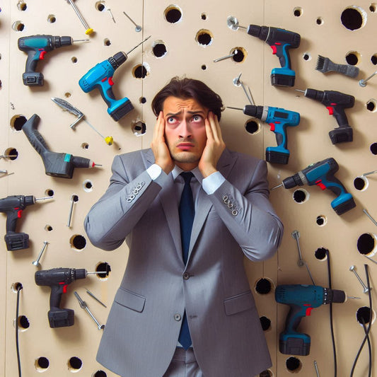 Can drilling many holes destroy drywall wall?