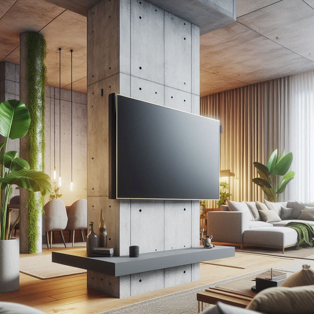 Concrete pillar TV mount – CONDOMOUNTS