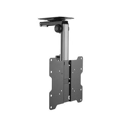 ZeboZap Outdoor Flip Down Ceiling TV Mount | Gazebo TV Mount | Patio TV Mount | Pergola TV Mount | Pitched Roof | Height Adjustable | Under Cabinet| Holds 44lbs | Fits 17-in. to 37-in