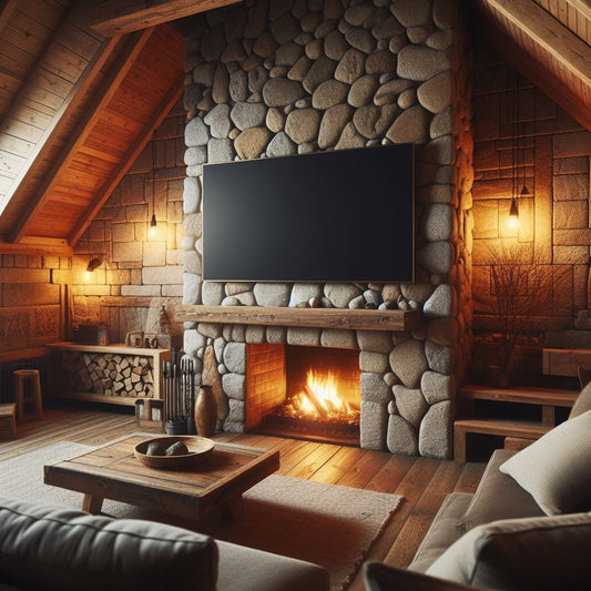 How to Mount TV on Uneven Stone Fireplace?