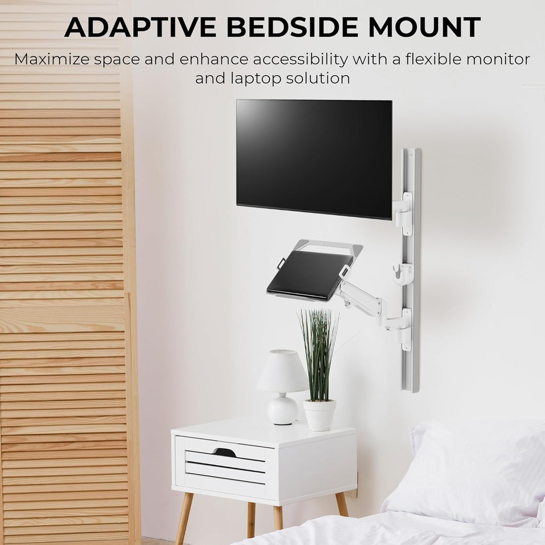 Bedside TV Mount with Laptop Holder!