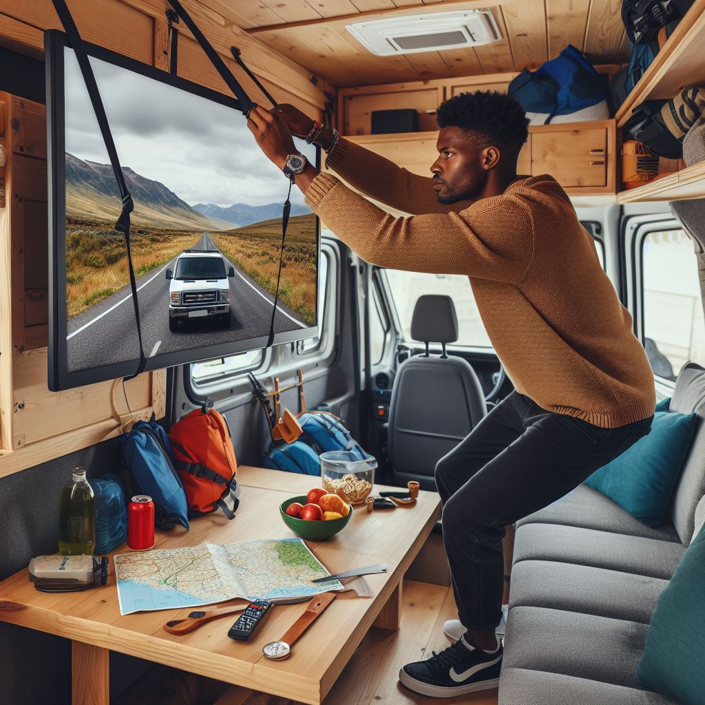 How to mount TV in RV without studs?