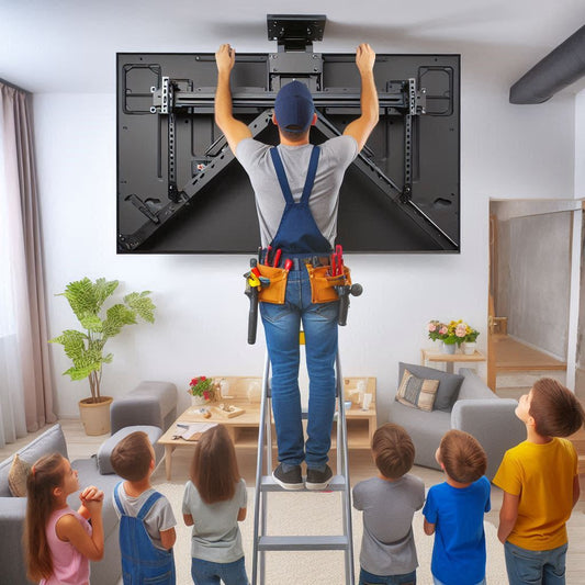 Mounting TV on the ceiling