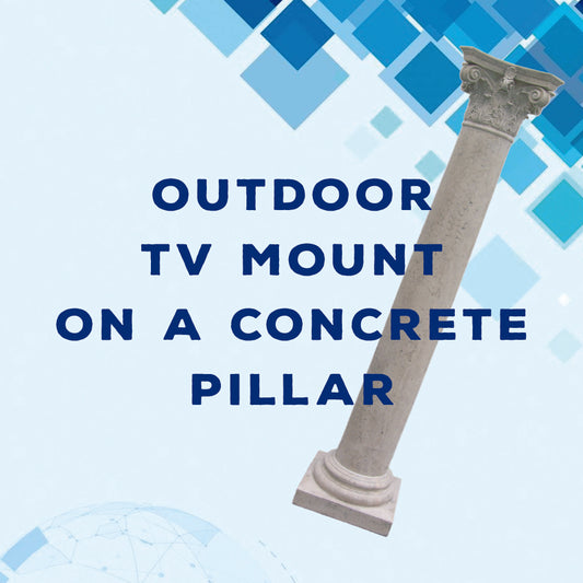 Outdoor TV Mount on a Concrete Pillar: Elevate Your Entertainment!