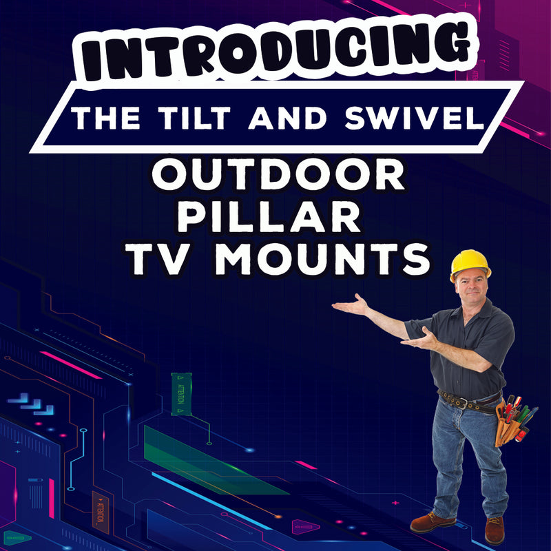 Enhance Your Outdoor Oasis: Meet Our Tiltable and Swivel Pillar TV Mount!