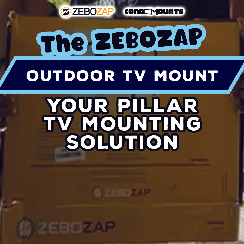 Outdoor Entertainment with Zebozap Outdoor Pillar TV Mount for Gazebo and Patios