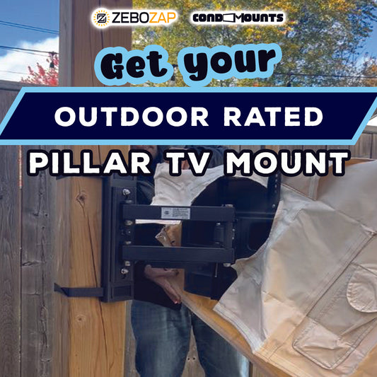 Unlocking the Outdoors: Zebozap Outdoor Rated Pillar TV Mounts