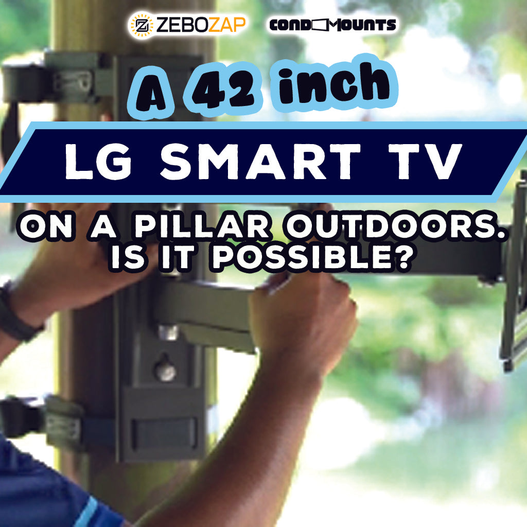 Unveiling Strength and Simplicity: Mounting a Heavy TV with Zebozap Outdoor Pillar TV Mount