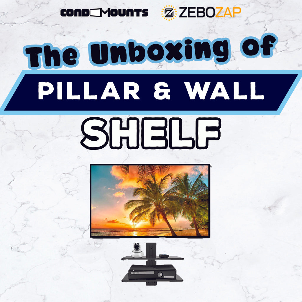 Revamp Your TV Setup with the Pillar & Wall Shelf by Condomounts!