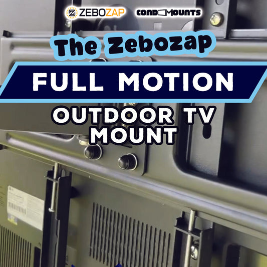 Zebozap Full Motion Outdoor Strapable TV Mount