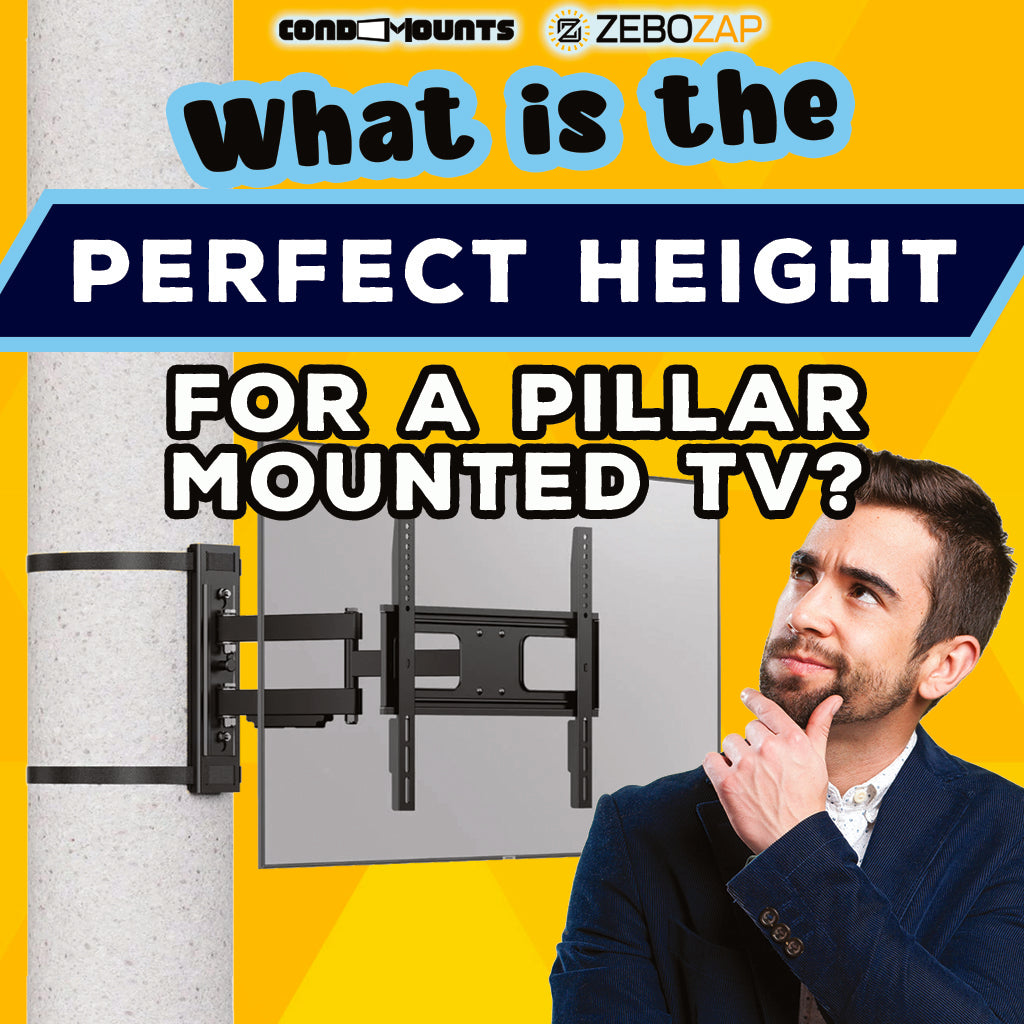 The Art of Perfect TV Height: Pillar-Mounted TV Solutions Unveiled ...