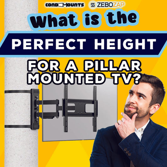 The Art of Perfect TV Height: Pillar-Mounted TV Solutions Unveiled!