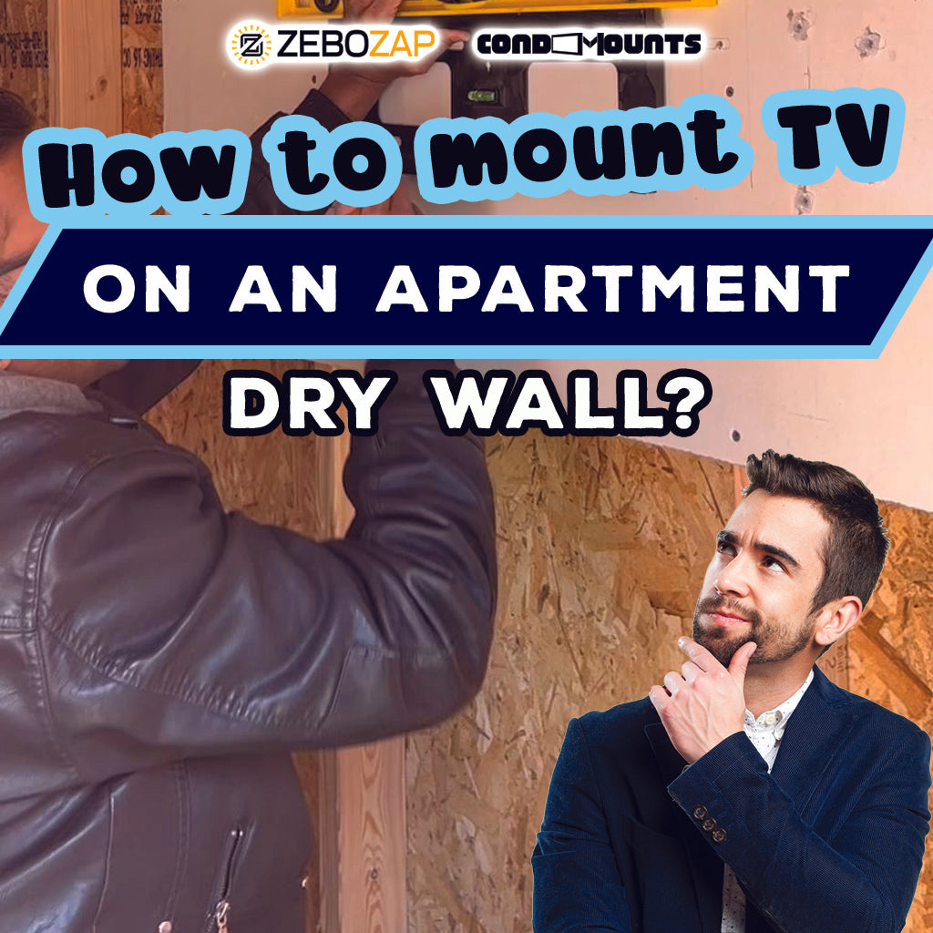 How to mount your TV on an apartment drywall?