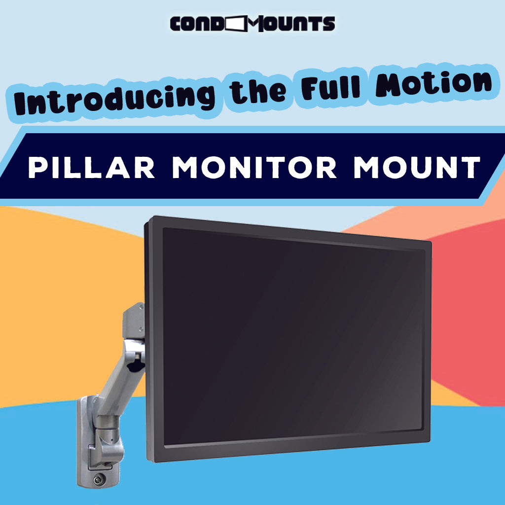 Elevate Your Viewing Experience: Introducing Our Full-motion Pillar Monitor Mount!