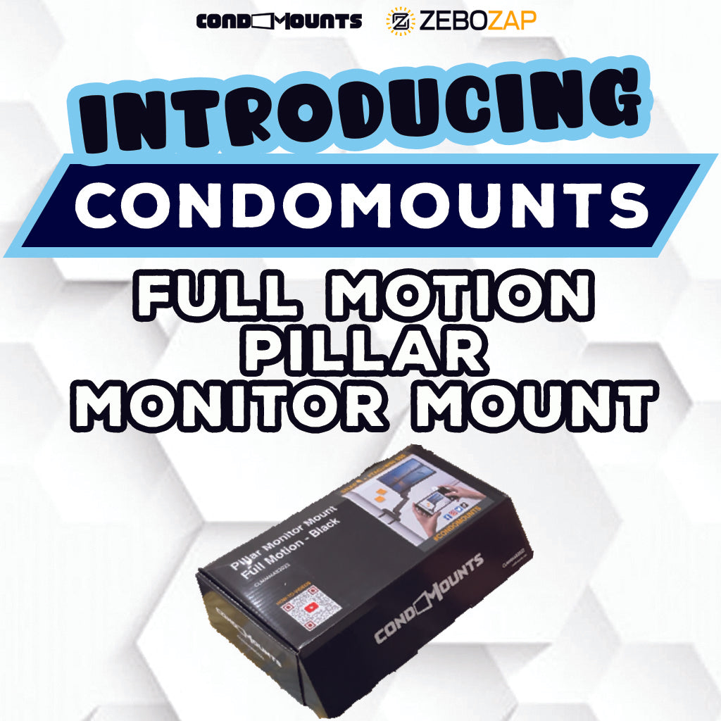 Revolutionize Your TV Setup with Condomounts Full Motion Pillar Monitor Mount