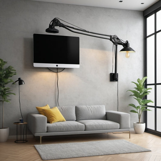 Electric Swing Wall Mount for 32” to 75” TVs