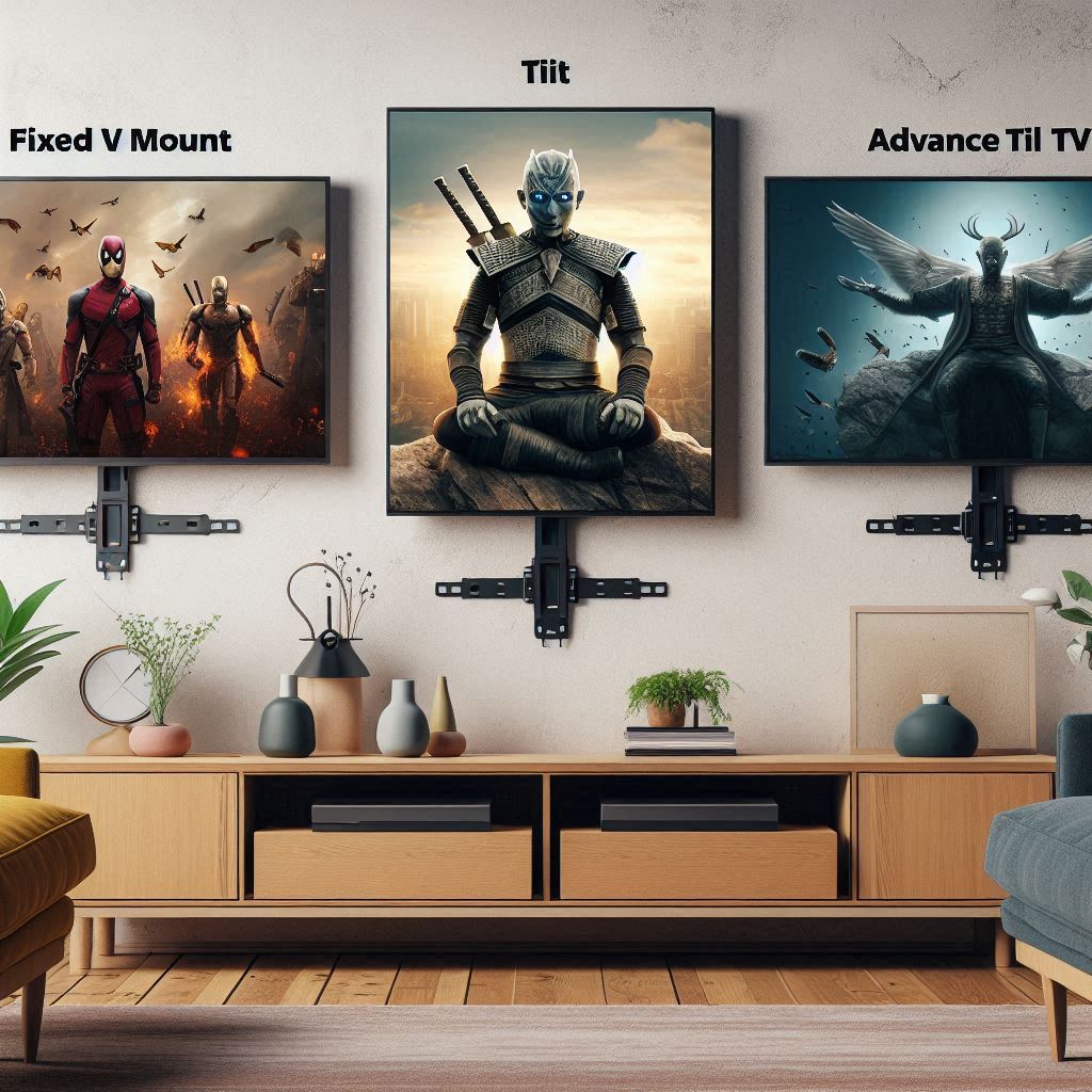 Fixed TV Mount vs Tilt TV Mount vs Advance Tilt TV Mount