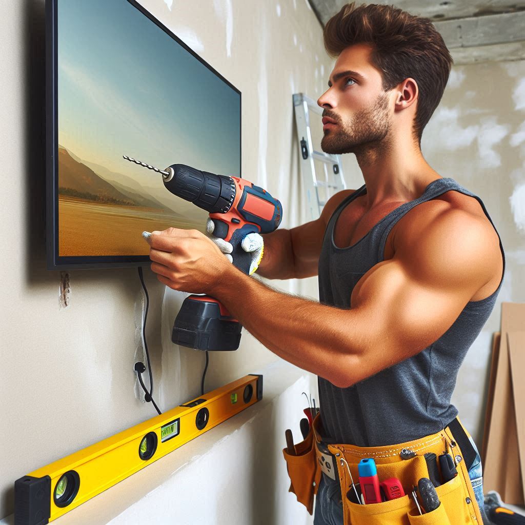 Mounting a TV on the drywall