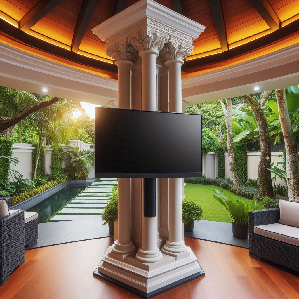 Outdoor Pillar TV Mount