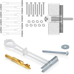 CondoMounts MSK8003 Universal Metal Stud Anchors | Elephant Anchor Kit for Steel Stud Walls | Drywall & Hollow Wall Mounting Anchors | TV Mounting Kit for Metal Studs | Supports up to 90 lbs | 10 Anchors