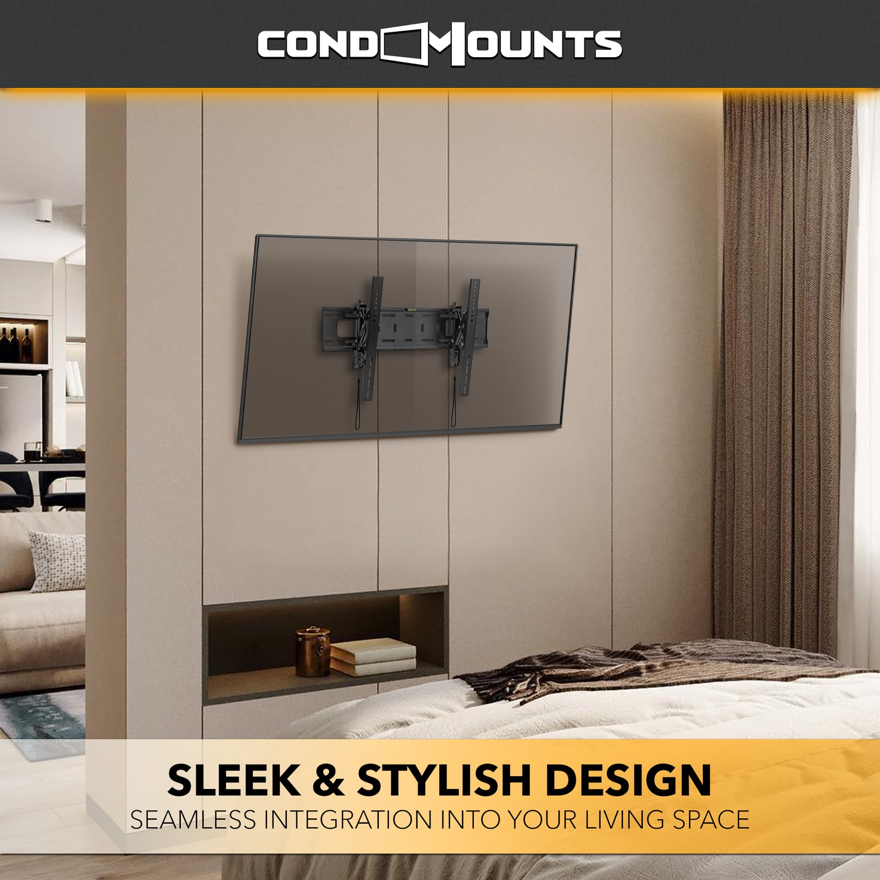 Ultra-Slim TV Mount For Metal Studs: Concealed Strength For Your Home Entertainment