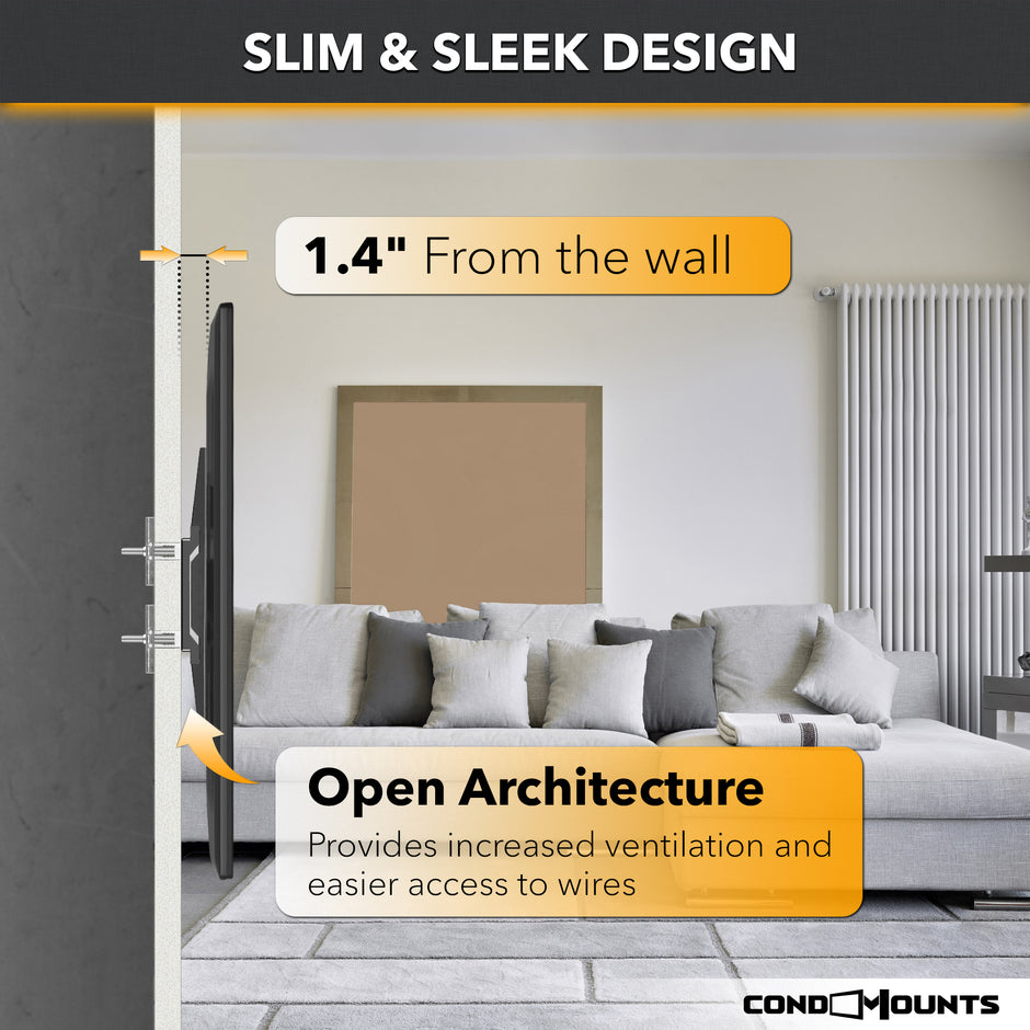 TV Wall Mount Metal Studs Mounting TV to Metal Studs Full Kit