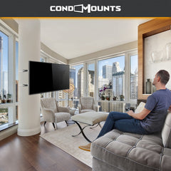 Full Motion LARGE Pillar TV Mount | Column TV Mount 