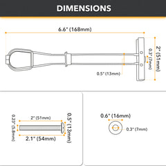CondoMounts MSK8003 Universal Metal Stud Anchors | Elephant Anchor Kit for Steel Stud Walls | Drywall & Hollow Wall Mounting Anchors | TV Mounting Kit for Metal Studs | Supports up to 90 lbs | 10 Anchors