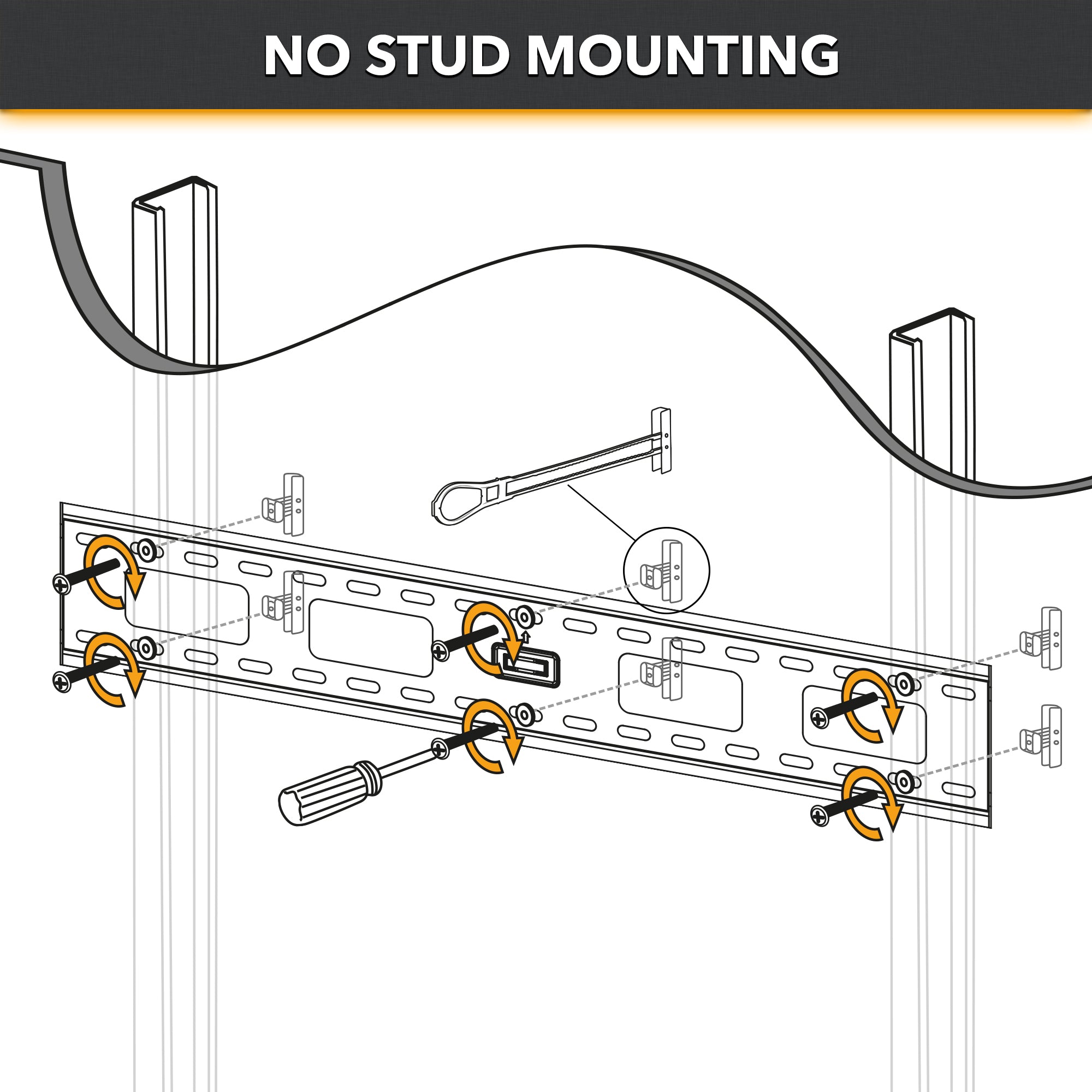 Metal Stud TV Mount - Fixed – CONDOMOUNTS