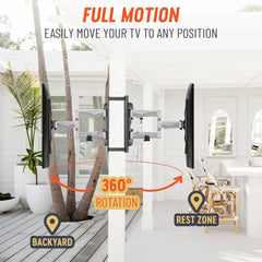 SupaTV Strap-On TV Mount for Indoor Pillars and Outdoor Gazebo, Pergola and Patios Made with Premium Aluminum for Lifelong Durability