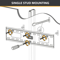 CondoMounts MSK8002 Elephant Anchors | Universal Metal Stud Anchors for Drywall & Steel Stud Walls | TV Mounting Kit Supports Up to 90lbs | No-Stud Drywall Anchors with Screws & Drill Bit (25 Pack)