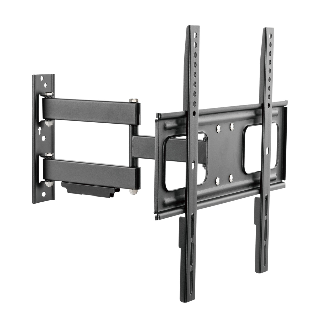 ZeboZap Outdoor Full Motion TV Mount, Swivel TV Wall Mount for Patio Gazebo, Weatherproof Tilt Low Profile TV Mount, Fits 32 to 70 Inch TVs, Supports Up To 110 lbs, Black