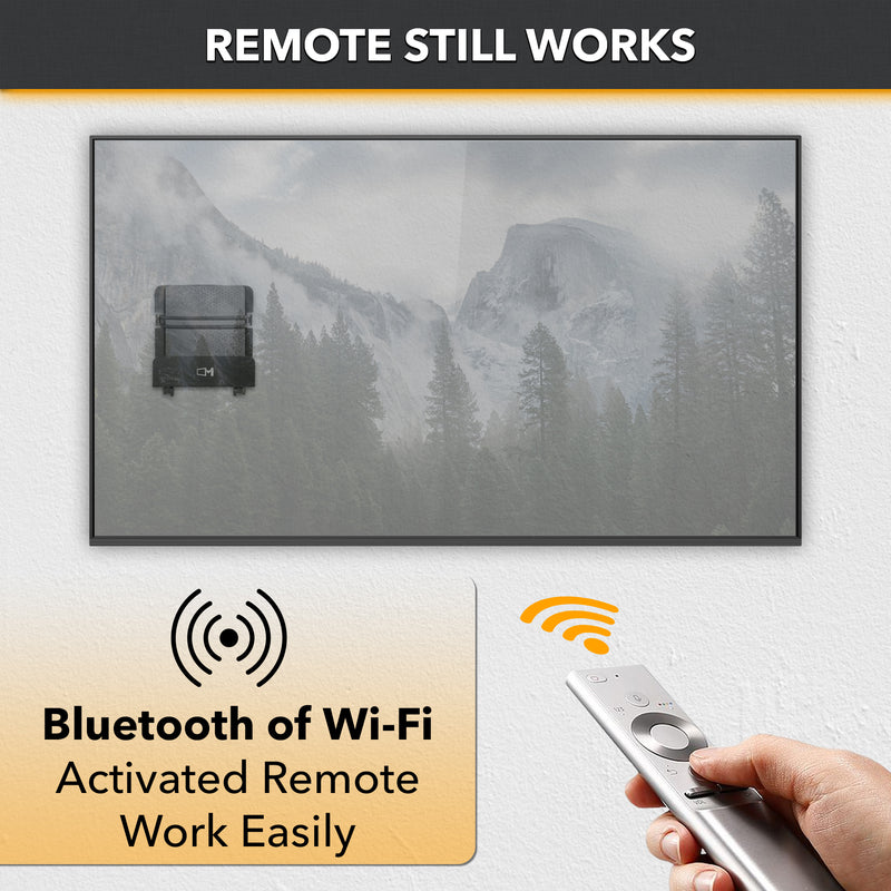 CondoMounts Adjustable Console Wall Mount | Install Behind TV | Cable Box | Apple TV | ROKU | Streaming Device | Rogers Ignite | Comcast | XFinity | Adjustable 1.26-in. to 1.80-in. | Mounting Hardware